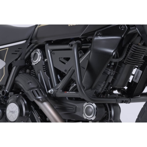 Protecciones laterales de motor Negro. Modelos Ducati Scrambler (23-).