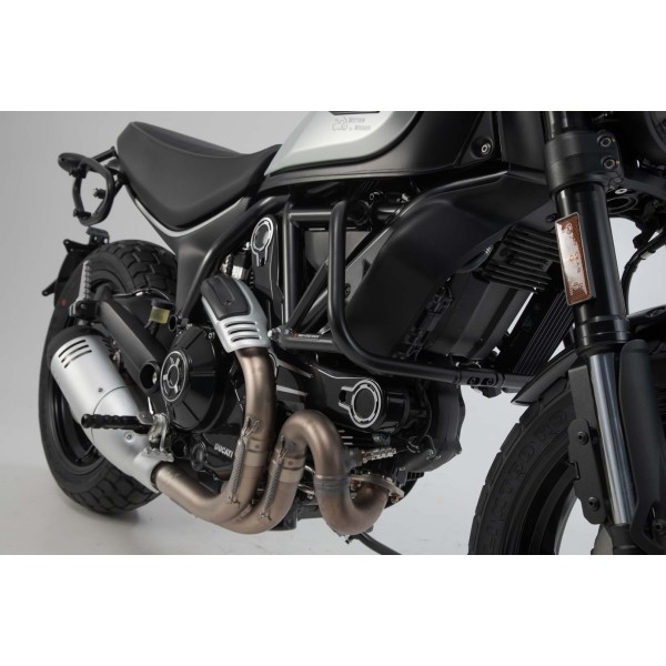 Protecciones laterales de motor Negro. Modelos Ducati Scrambler (14-).