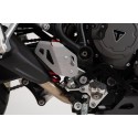 Protector de talón derecho Plateado. Triumph Tiger 900/GT/Rally/Pro (19-23).