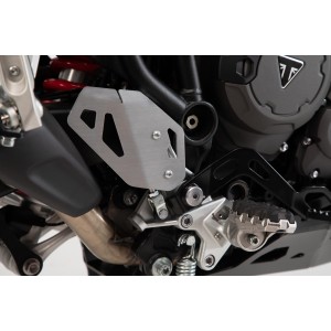 Protector de talón derecho Plateado. Triumph Tiger 900/GT/Rally/Pro (19-23).