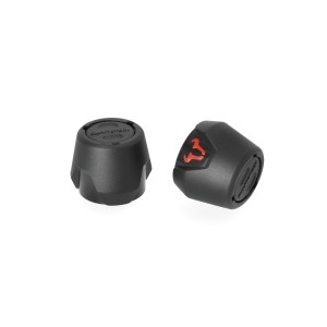Kit de topes anticaidas para el eje delantero Negro. Kawasaki Z900 (16-), Z900 SE (20-).
