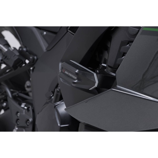Kit de topes anticaidas Negro. Kawasaki Ninja 1000SX, 1100 SX/SE.