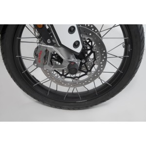 Kit de topes anticaidas para el eje delantero Negro. Modelos Triumph, Honda, Voge, Yamaha.
