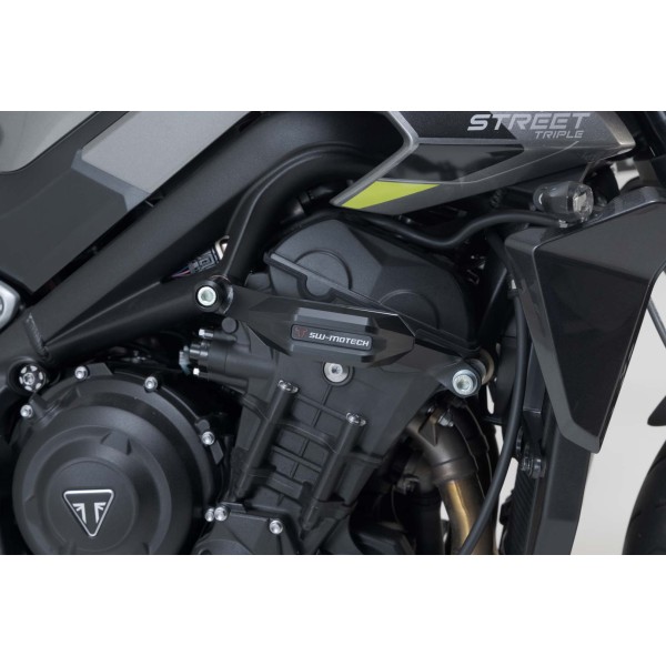 Kit de topes anticaidas Negro. Triumph Street Triple (12-) / Rx (15-).