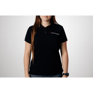Polo de equipo Core Line. Negro. Mujer. Talla L.