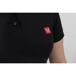 Polo Core Line. Negro. Mujer. Talla XS.