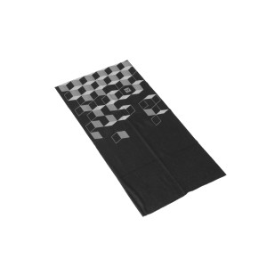 Braga de cuello 50 x 25 cm. Negro/gris. Sin costuras.