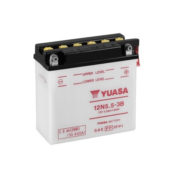Batería Yuasa 12N5.5-3B Combipack Convencional