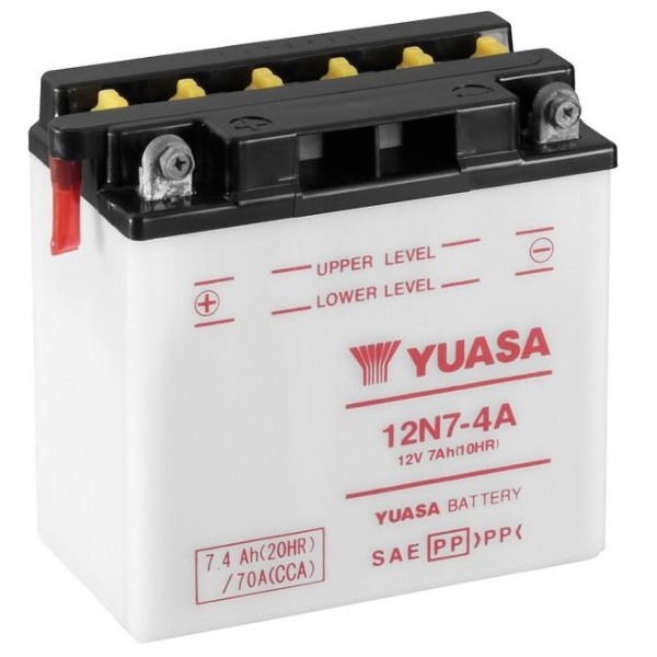 Batería Yuasa 12N7-4A Combipack Convencional