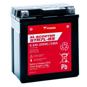 BATERIA YUASA STR7L-BS-CP SIN MANTENIMIENTO SCOOTER RANGE