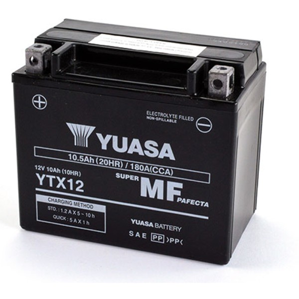 Batería Yuasa YTX12-WC Precargada