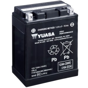 Batería Yuasa YTX14AH-BS Alto Rendimiento