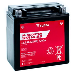 BATERIA YUASA STR14-BS-CP SIN MANTENIMIENTO SCOOTER RANGE