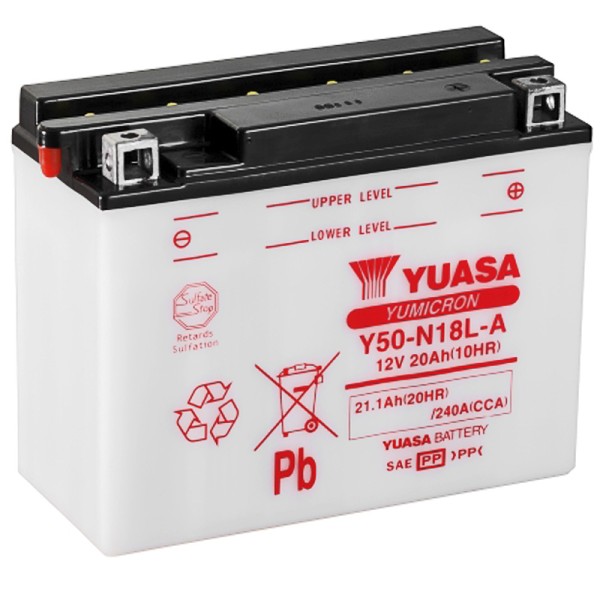 Batería Yuasa Y50N-18L-A Combipack Convencional