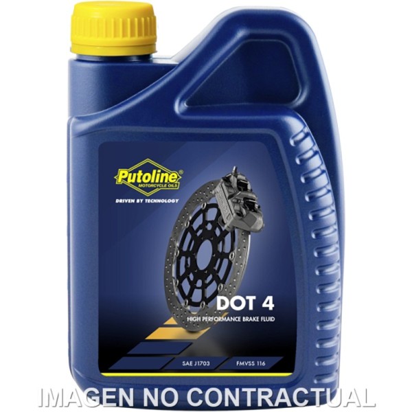 Botella Putoline DOT 4 BRAKE FLUID 1 L