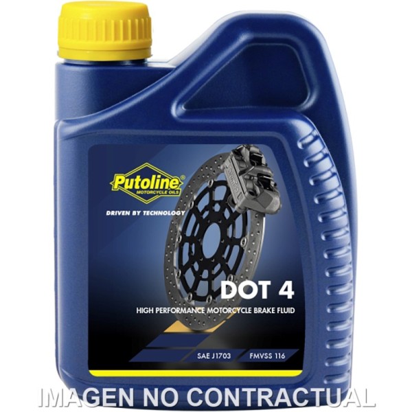 Botella Putoline DOT 4 BRAKE FLUID 500 ML