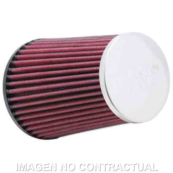 Filtro de potencia K&N goma c/Tapa cromada D.70mm