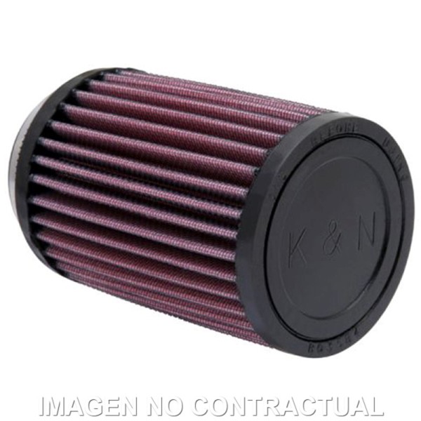 Filtro Potencia K&N Cilíndrico Tapa Goma D. 62 mm