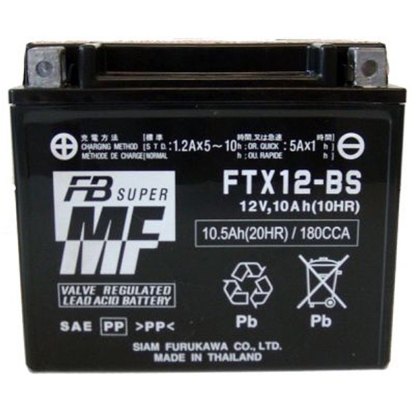 Batería Furukawa FTX12-BS Sin Mantenimiento