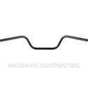 Manillar TRW acero 22 mm Touring Low negro