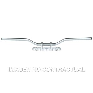 Manillar TRW acero 22 mm Superbike Elegance plateado