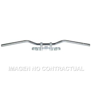 Manillar TRW acero 22 mm Superbike Sportive plateado
