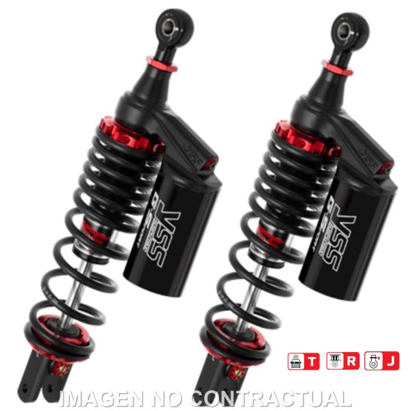 Juego Amortiguadores Traseros YSS Gas Top Line c/Botella superior Yamaha N-Max 125