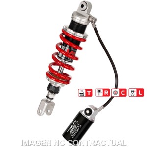 Amortiguador Trasero YSS Gas Top Line c/Botella con latiguillo Kawasaki Ninja 300