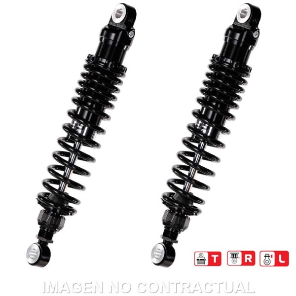 Juego Amortiguadores Traseros YSS Black Edition Gas Top Line Triumph Scrambler 900