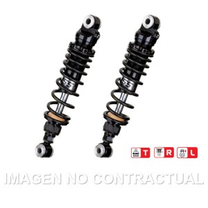 Juego Amortiguadores Traseros YSS Black Edition Gas Top Line Harley Davidson Street Glide