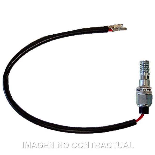 Interruptor Stop Hidráulico M10 x 1,25 - 2 Agujero - 2 Cables - 2 Fastons