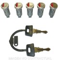 Kit llaves 5 cerraduras Vespa PKS