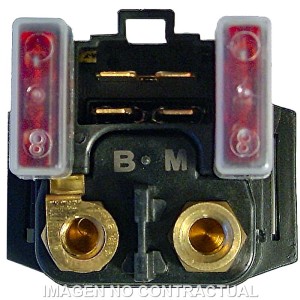 Rele de Arranque 12V - Con Fusible 10A - 4 Fastons