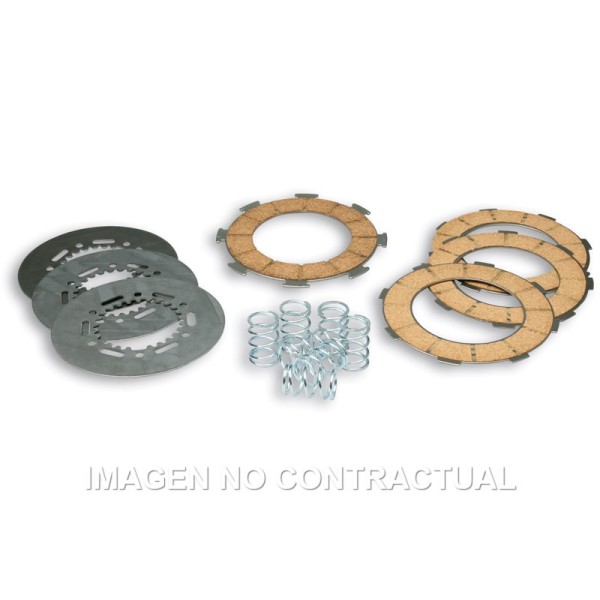 Juego discos embrague y muelles  para motores DERBI D50B