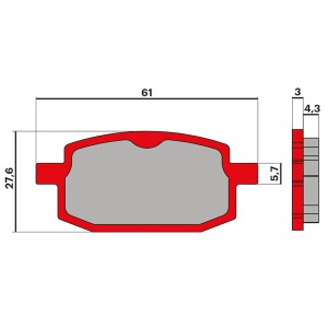 PASTILLA FRENO MALOSSI MHR BRAKE PADS JOG 50