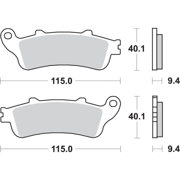 Pastilla de freno SBS P722-HS