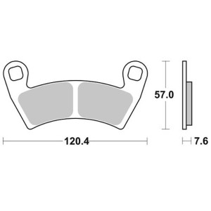 Pastilla de freno SBS P897-PSI
