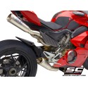 SC Project para DUCATI PANIGALE V4 - V4 S (2019 - 2020) - Línea de escape completa 4-2 titanio, con escape S1-GP titanio