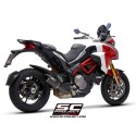 SC Project para DUCATI MULTISTRADA 1260 (2018 - 2020) - Escape MTR carbono, con tapa de salida mecanizado a partir de un bloque 