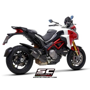 SC Project para DUCATI MULTISTRADA 1260 (2018 - 2020) - Escape MTR carbono, con tapa de salida mecanizado a partir de un bloque 