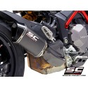 SC Project para DUCATI MULTISTRADA 1260 (2018 - 2020) - Escape MTR carbono, con tapa de salida mecanizado a partir de un bloque 