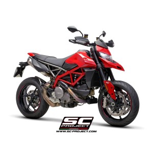 SC Project para DUCATI HYPERMOTARD 950 - RVE - SP (2021 - 2025) - Euro 5 - Par de escapes S1 titanio