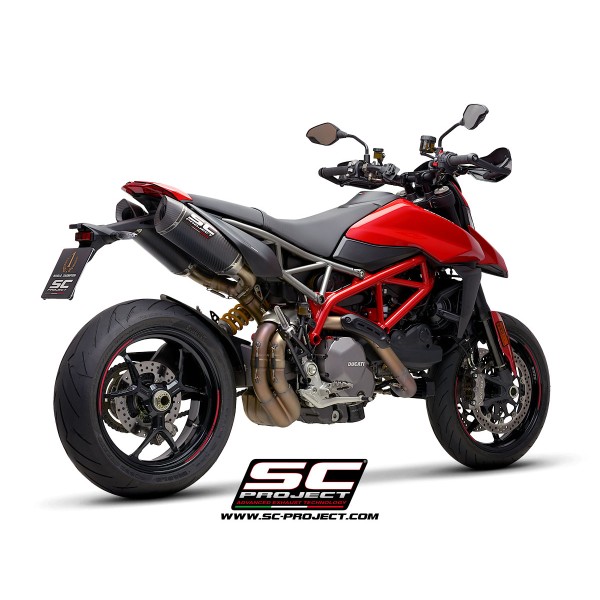 SC Project para DUCATI HYPERMOTARD 950 - RVE - SP (2019 - 2021) - Euro 4 - Par de escapes SC1-M carbono