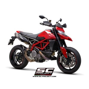 SC Project para DUCATI HYPERMOTARD 950 - RVE - SP (2019 - 2021) - Euro 4 - Par de escapes SC1-M carbono