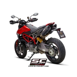 SC Project para DUCATI HYPERMOTARD 950 - RVE - SP (2019 - 2021) - Euro 4 - Par de escapes SC1-M carbono