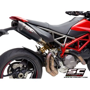 SC Project para DUCATI HYPERMOTARD 950 - RVE - SP (2019 - 2021) - Euro 4 - Par de escapes SC1-M carbono
