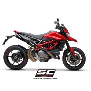 SC Project para DUCATI HYPERMOTARD 950 - RVE - SP (2019 - 2021) - Euro 4 - Par de escapes S1 titanio, negro mate
