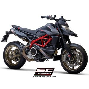 SC Project para DUCATI HYPERMOTARD 950 - RVE - SP (2019 - 2021) - Euro 4 - Par de escapes CR-T M2 carbono