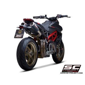 SC Project para DUCATI HYPERMOTARD 950 - RVE - SP (2019 - 2021) - Euro 4 - Par de escapes CR-T M2 carbono