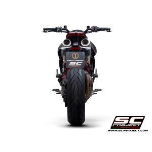 SC Project para DUCATI HYPERMOTARD 950 - RVE - SP (2019 - 2021) - Euro 4 - Par de escapes CR-T M2 carbono